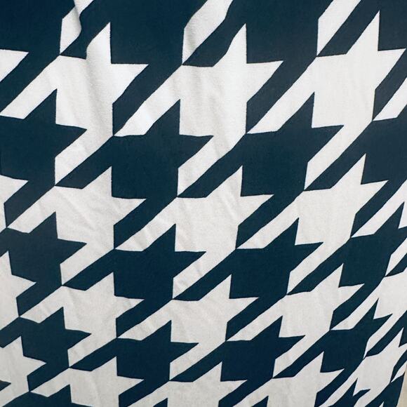 Ellen Tracy Career Office Siren Dress Size 14 Stretch Knit Houndstooth Mob Wife - Picture 8 of 9